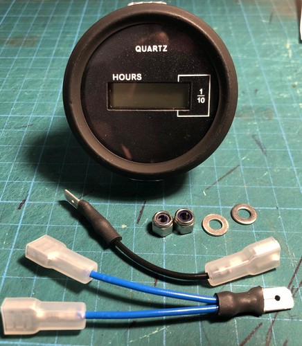 Hour meter clocks 12v - 12v, for