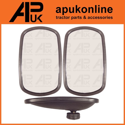 Pair mirror head curved - curved, for