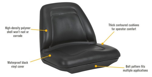 Milsco xb150 style pan seat - pan,